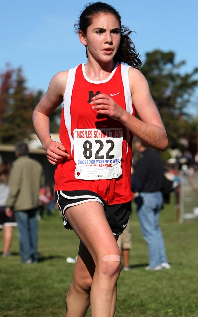 NCS XC D5 Girls-086.JPG - 2009 North Coast Section Cross Country Championships, Hayward High School, Hayward, California